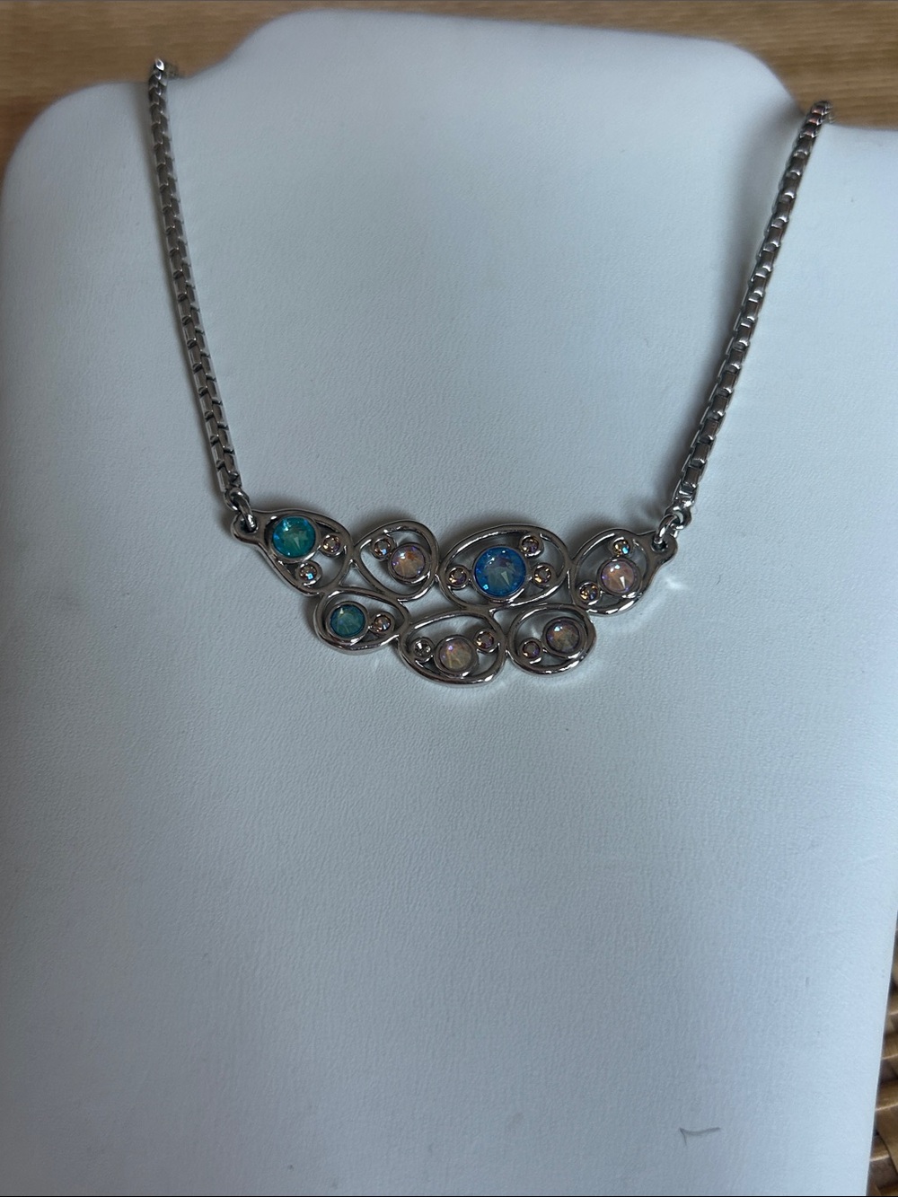 Touchstone Crystal by Swarovski Pastel Pebble Necklace